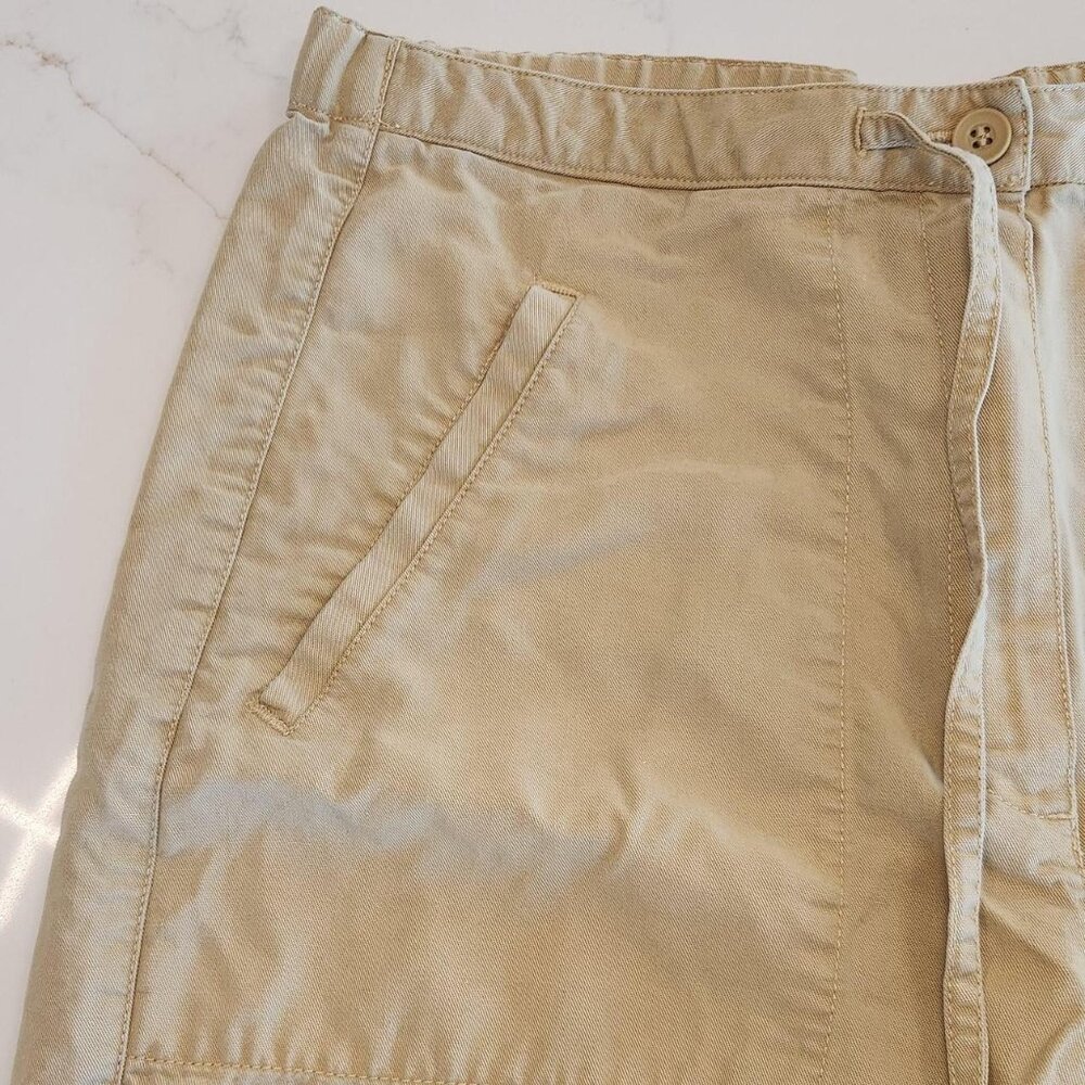 Liz Claiborne Livvy Sz M Women's Beige Tencel Lyocell Pockets Pants Neutral - Picture 5 of 10